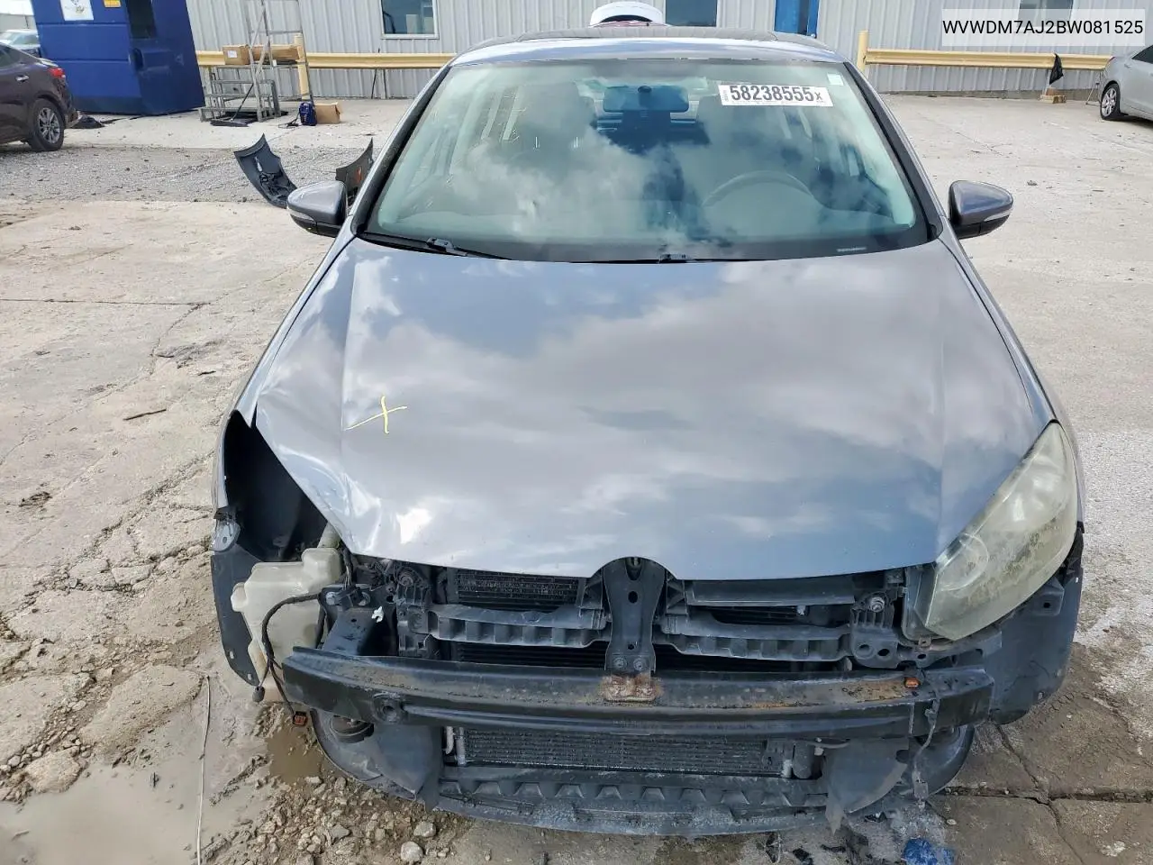 2011 Volkswagen Golf VIN: WVWDM7AJ2BW081525 Lot: 58238555