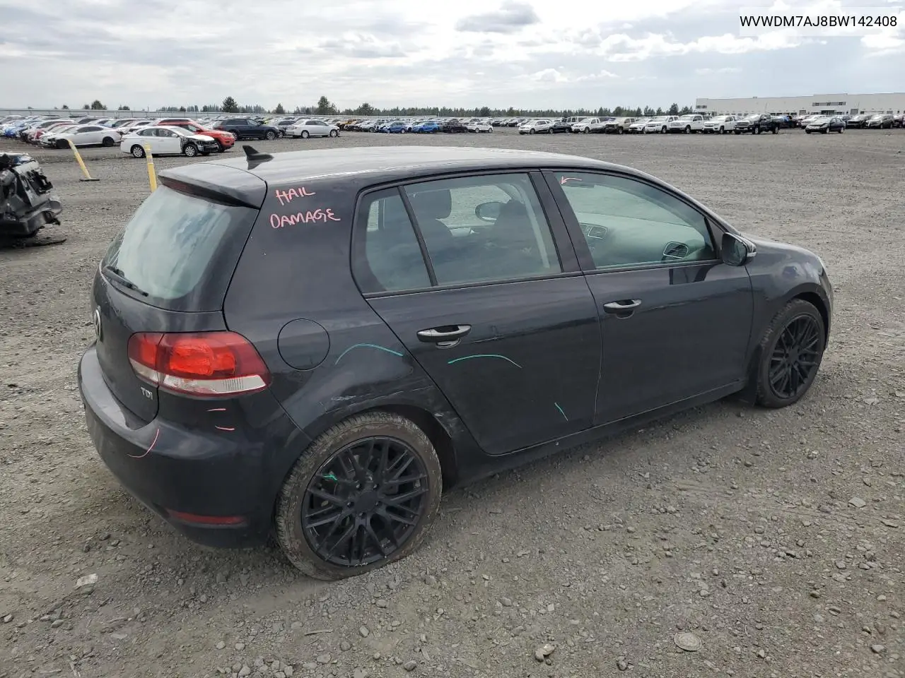 2011 Volkswagen Golf VIN: WVWDM7AJ8BW142408 Lot: 58598775