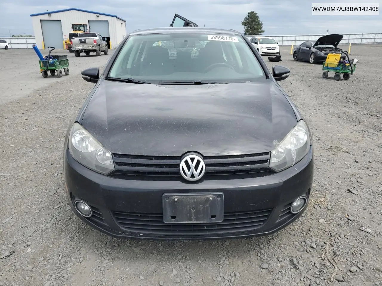 2011 Volkswagen Golf VIN: WVWDM7AJ8BW142408 Lot: 58598775