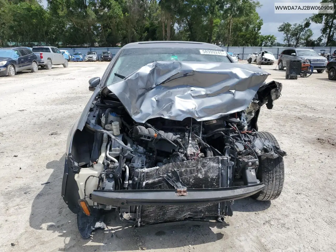 2011 Volkswagen Golf VIN: WVWDA7AJ2BW060909 Lot: 58999245