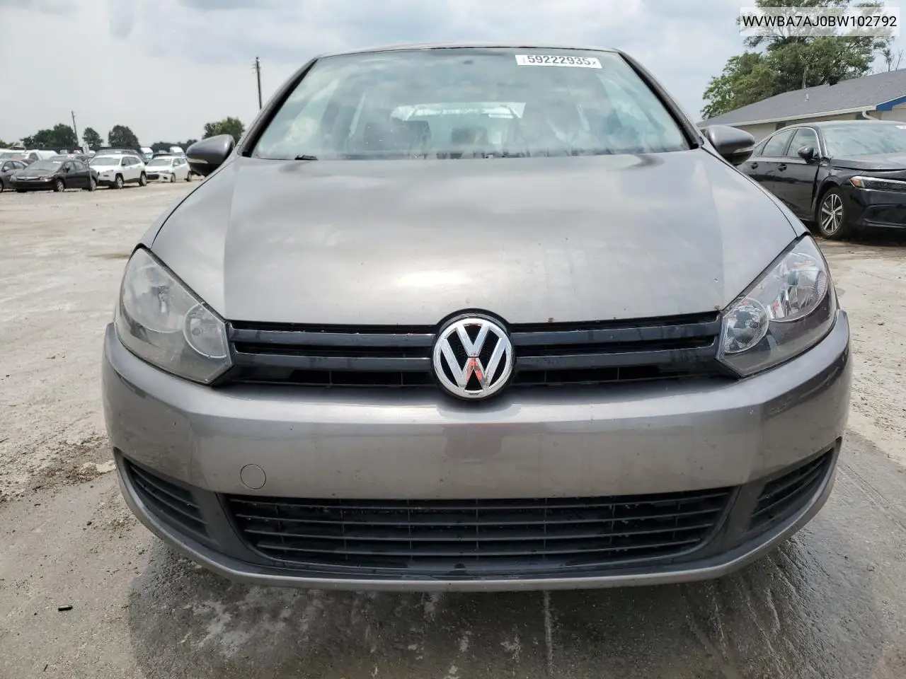 2011 Volkswagen Golf VIN: WVWBA7AJ0BW102792 Lot: 59222935
