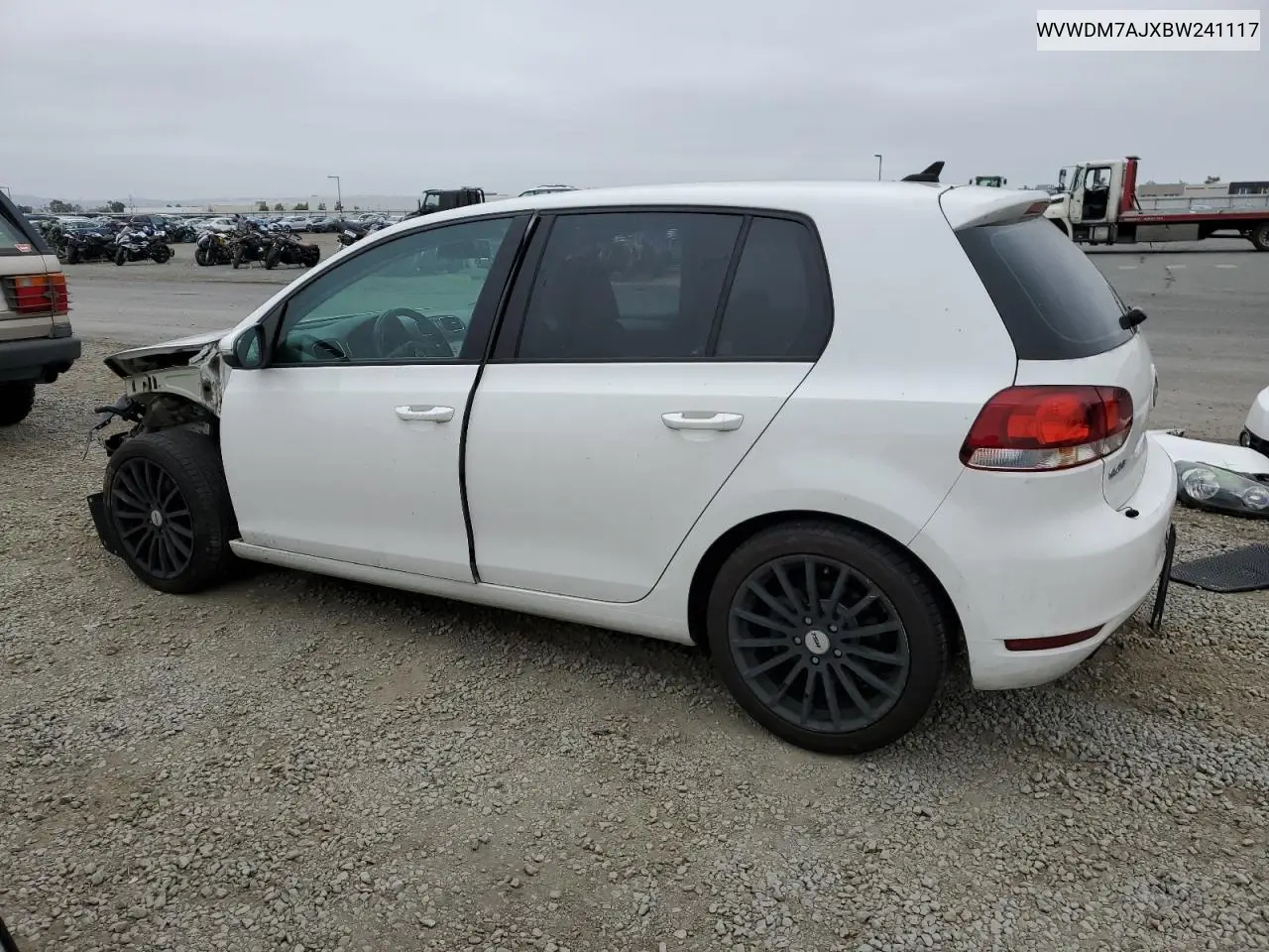 2011 Volkswagen Golf VIN: WVWDM7AJXBW241117 Lot: 59702745