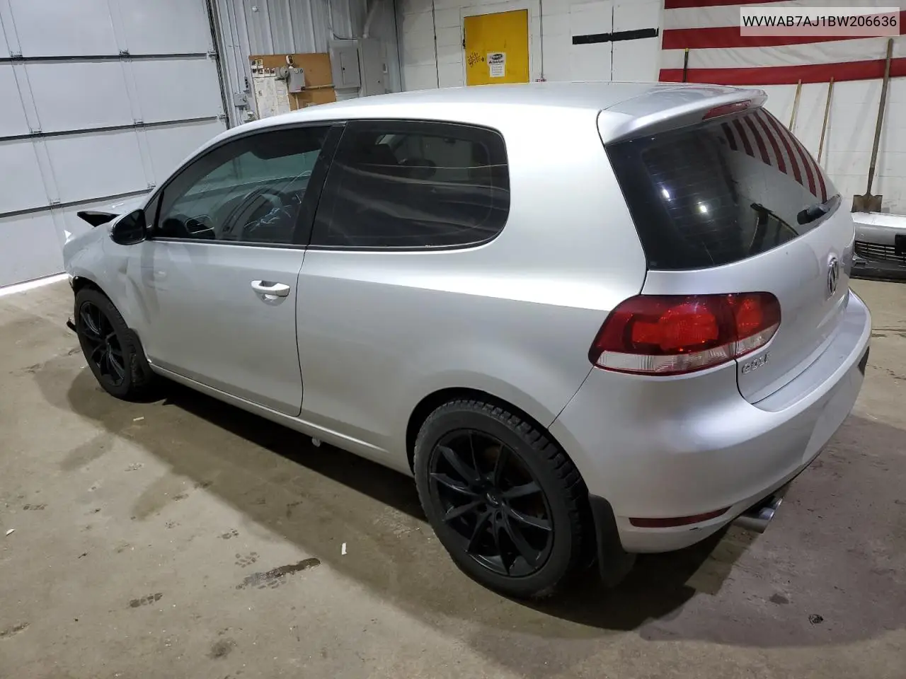 2011 Volkswagen Golf VIN: WVWAB7AJ1BW206636 Lot: 60041995