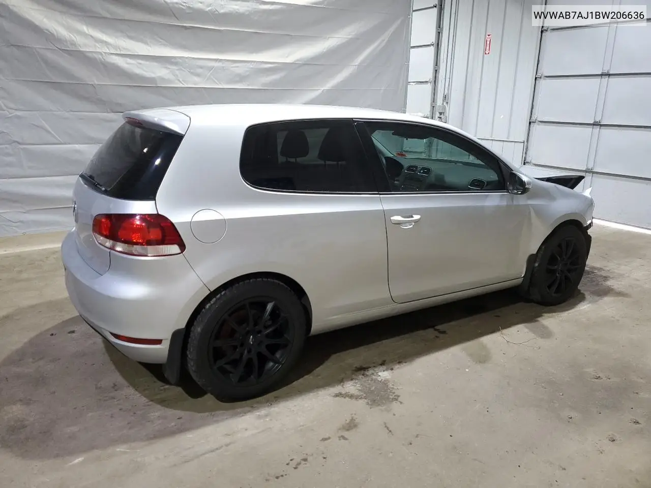2011 Volkswagen Golf VIN: WVWAB7AJ1BW206636 Lot: 60041995