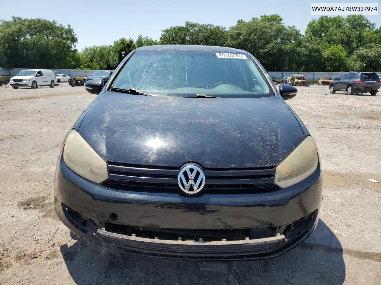 2011 Volkswagen Golf VIN: WVWDA7AJ7BW337974 Lot: 60162535