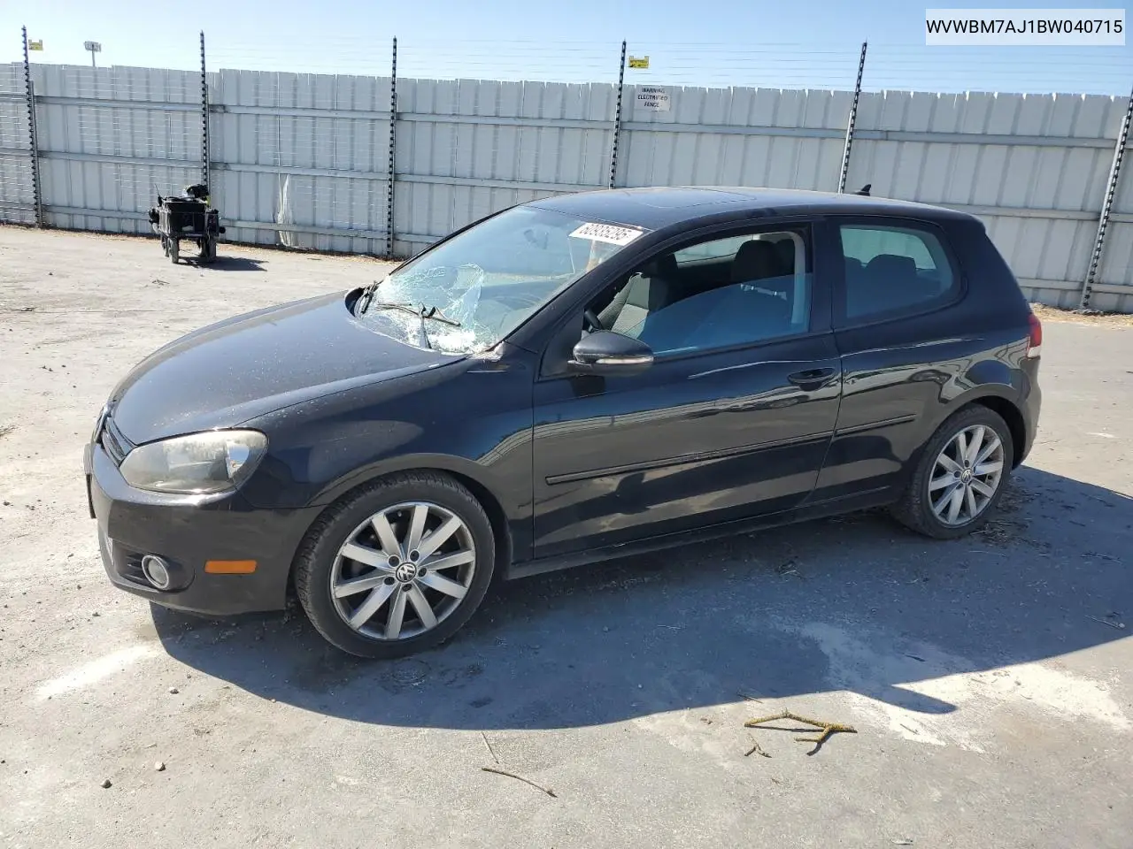 2011 Volkswagen Golf VIN: WVWBM7AJ1BW040715 Lot: 60935295