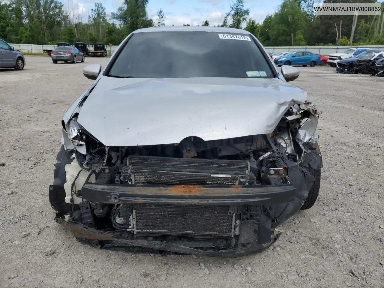 2011 Volkswagen Golf VIN: WVWNM7AJ1BW008862 Lot: 61347615
