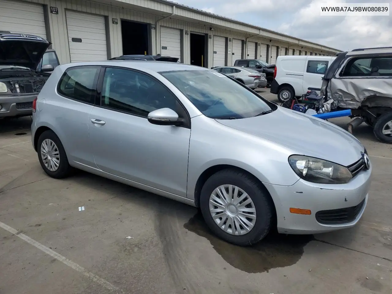 2011 Volkswagen Golf VIN: WVWBA7AJ9BW080839 Lot: 62529925