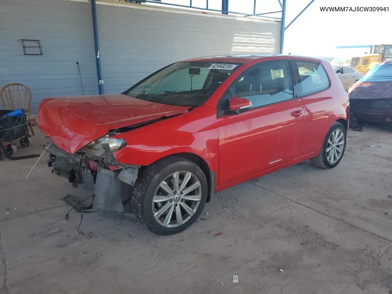 2012 Volkswagen Golf VIN: WVWMM7AJ5CW309941 Lot: 62493235