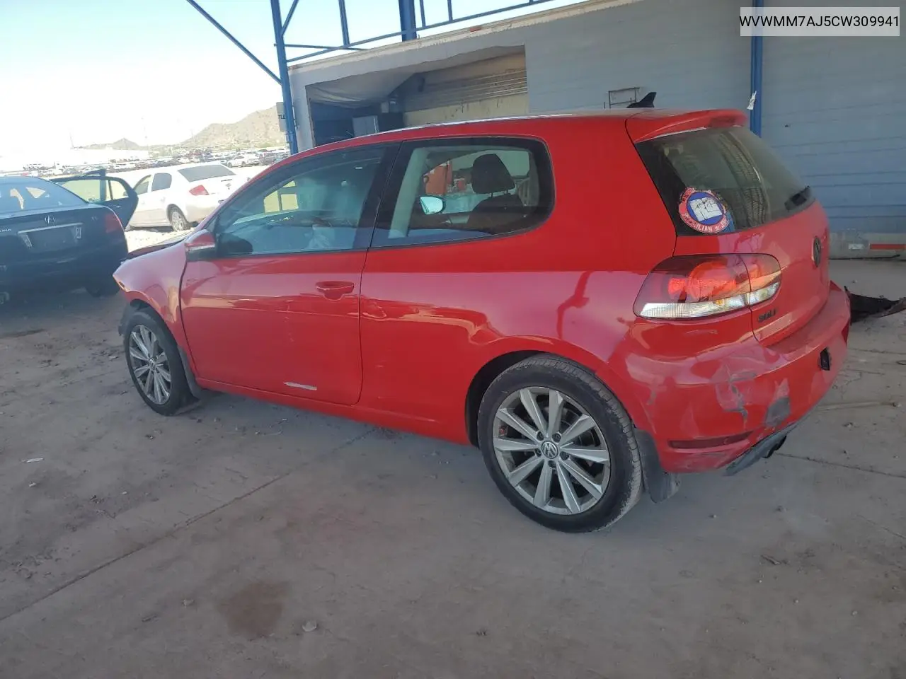 2012 Volkswagen Golf VIN: WVWMM7AJ5CW309941 Lot: 62493235