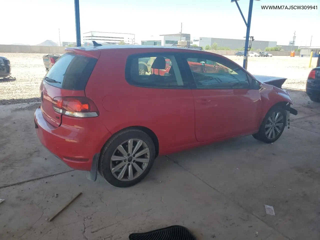 2012 Volkswagen Golf VIN: WVWMM7AJ5CW309941 Lot: 62493235