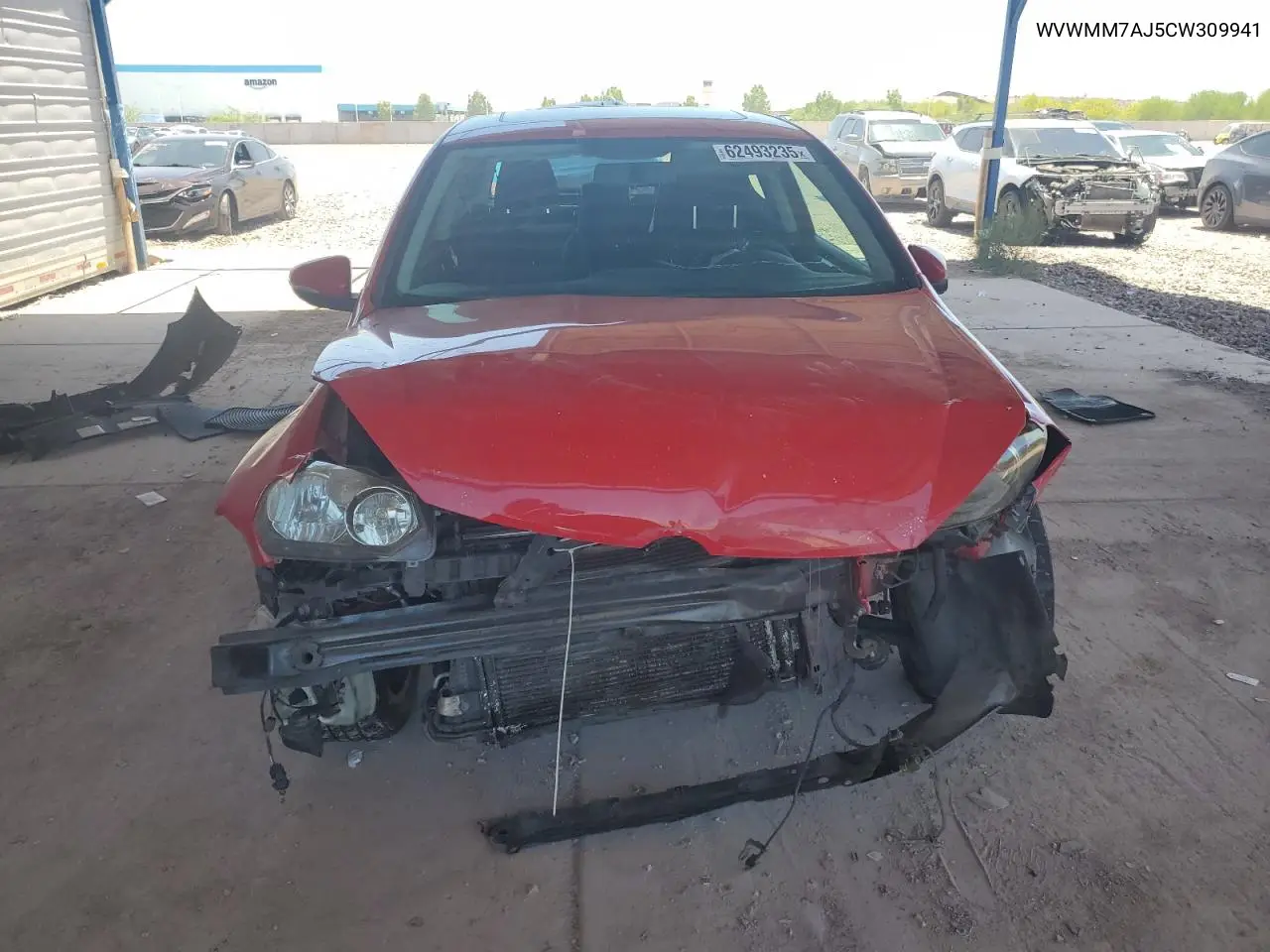 2012 Volkswagen Golf VIN: WVWMM7AJ5CW309941 Lot: 62493235