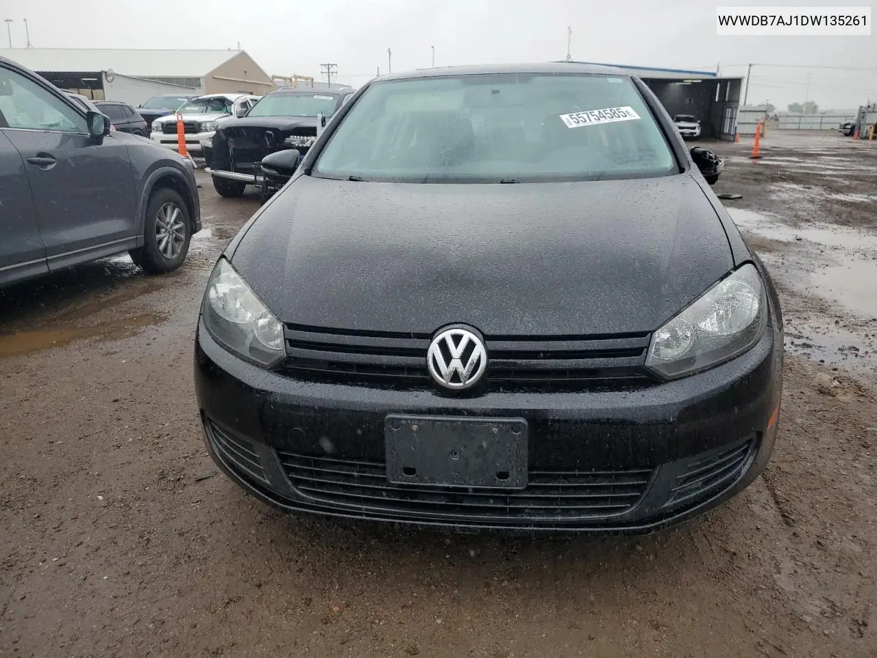 2013 Volkswagen Golf VIN: WVWDB7AJ1DW135261 Lot: 55754585