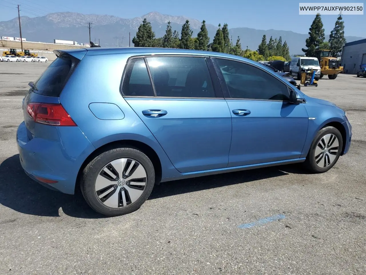 2015 Volkswagen E-Golf Sel Premium VIN: WVWPP7AUXFW902150 Lot: 55882685