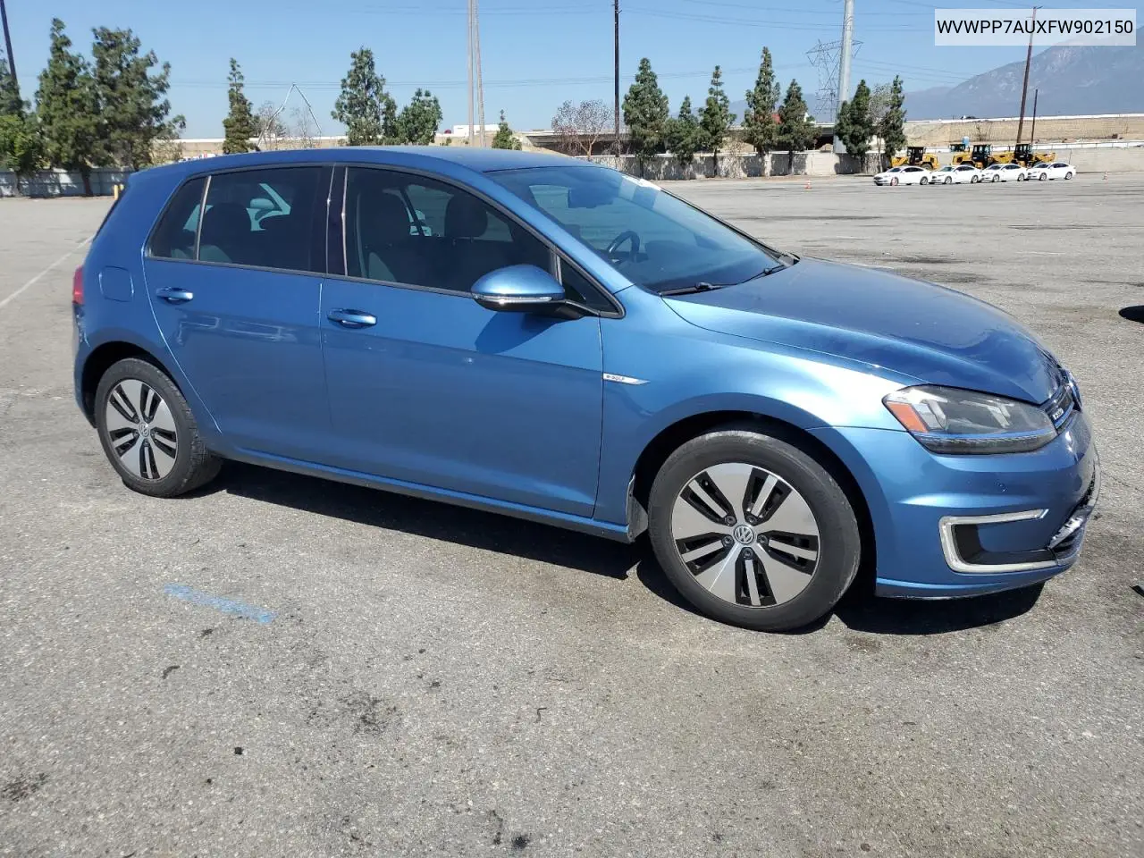 2015 Volkswagen E-Golf Sel Premium VIN: WVWPP7AUXFW902150 Lot: 55882685