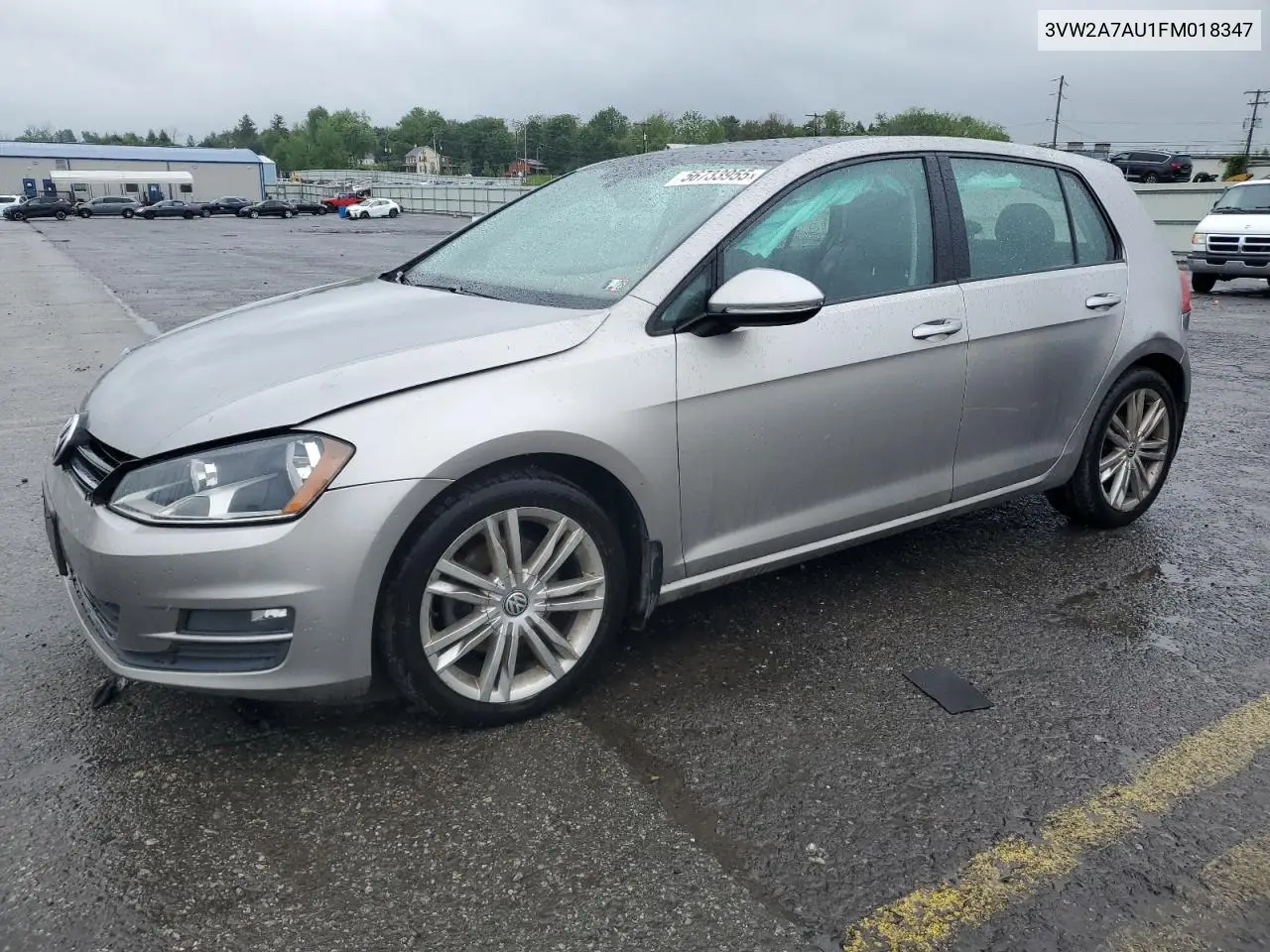 2015 Volkswagen Golf Tdi VIN: 3VW2A7AU1FM018347 Lot: 56733955