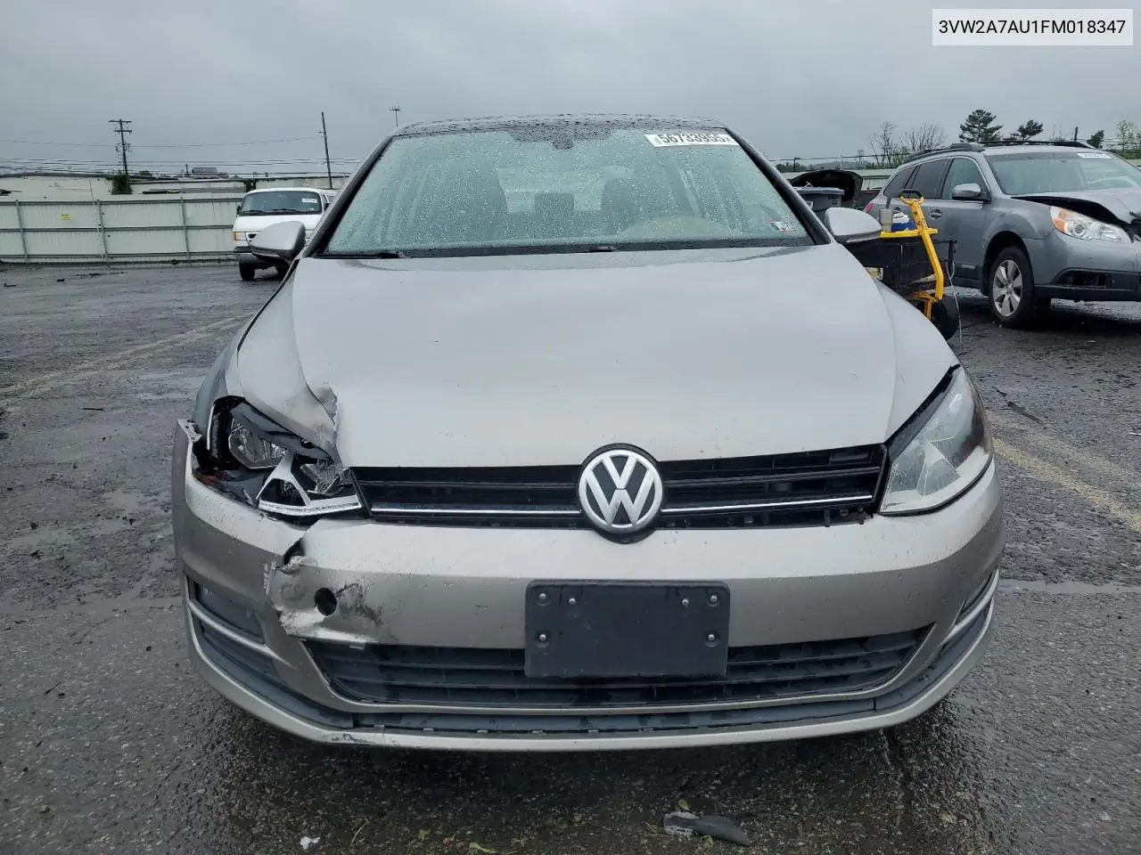 2015 Volkswagen Golf Tdi VIN: 3VW2A7AU1FM018347 Lot: 56733955