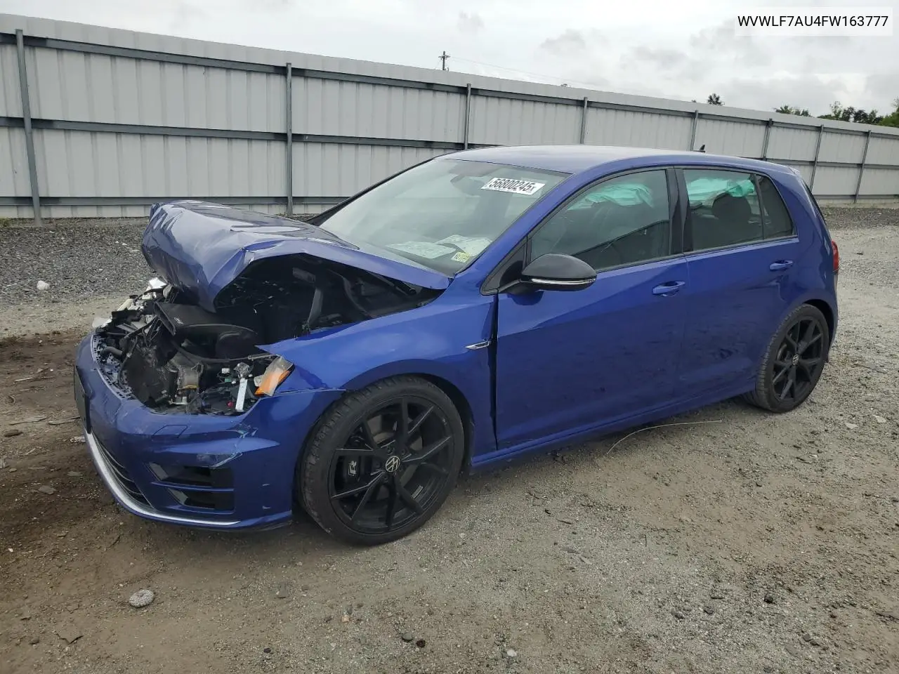 2015 Volkswagen Golf R VIN: WVWLF7AU4FW163777 Lot: 56800245