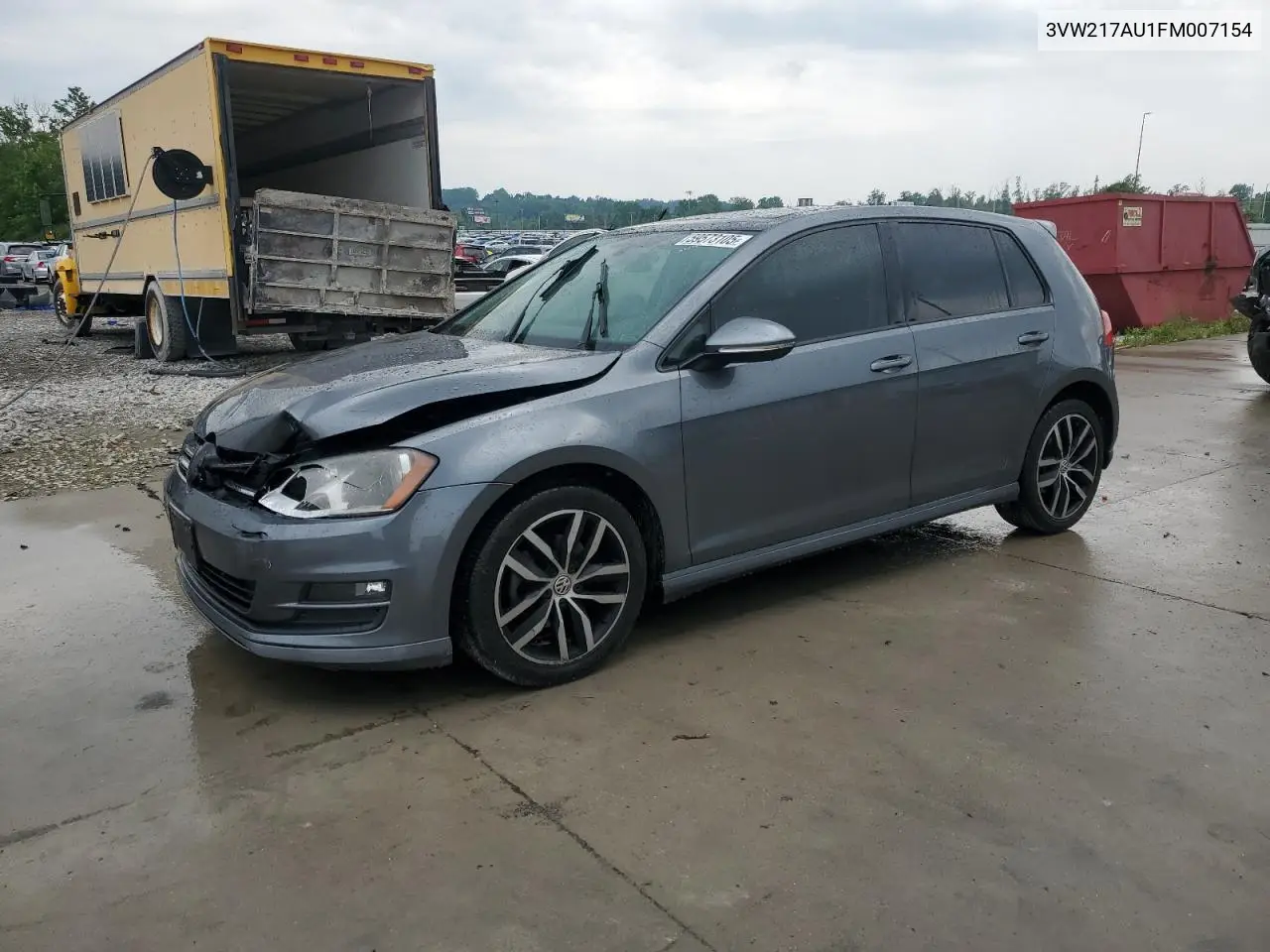 2015 Volkswagen Golf VIN: 3VW217AU1FM007154 Lot: 59573105