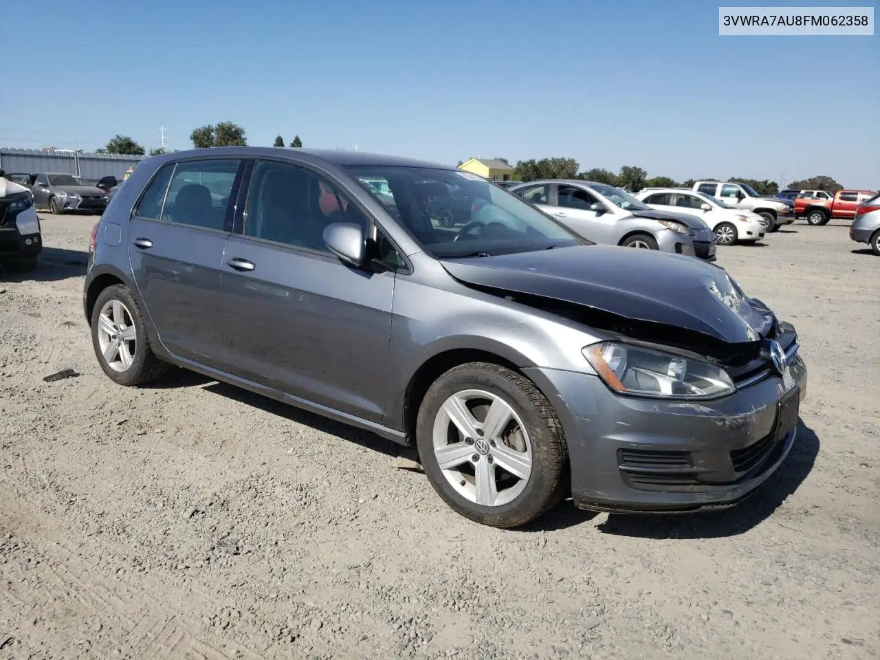 2015 Volkswagen Golf Tdi VIN: 3VWRA7AU8FM062358 Lot: 62561105