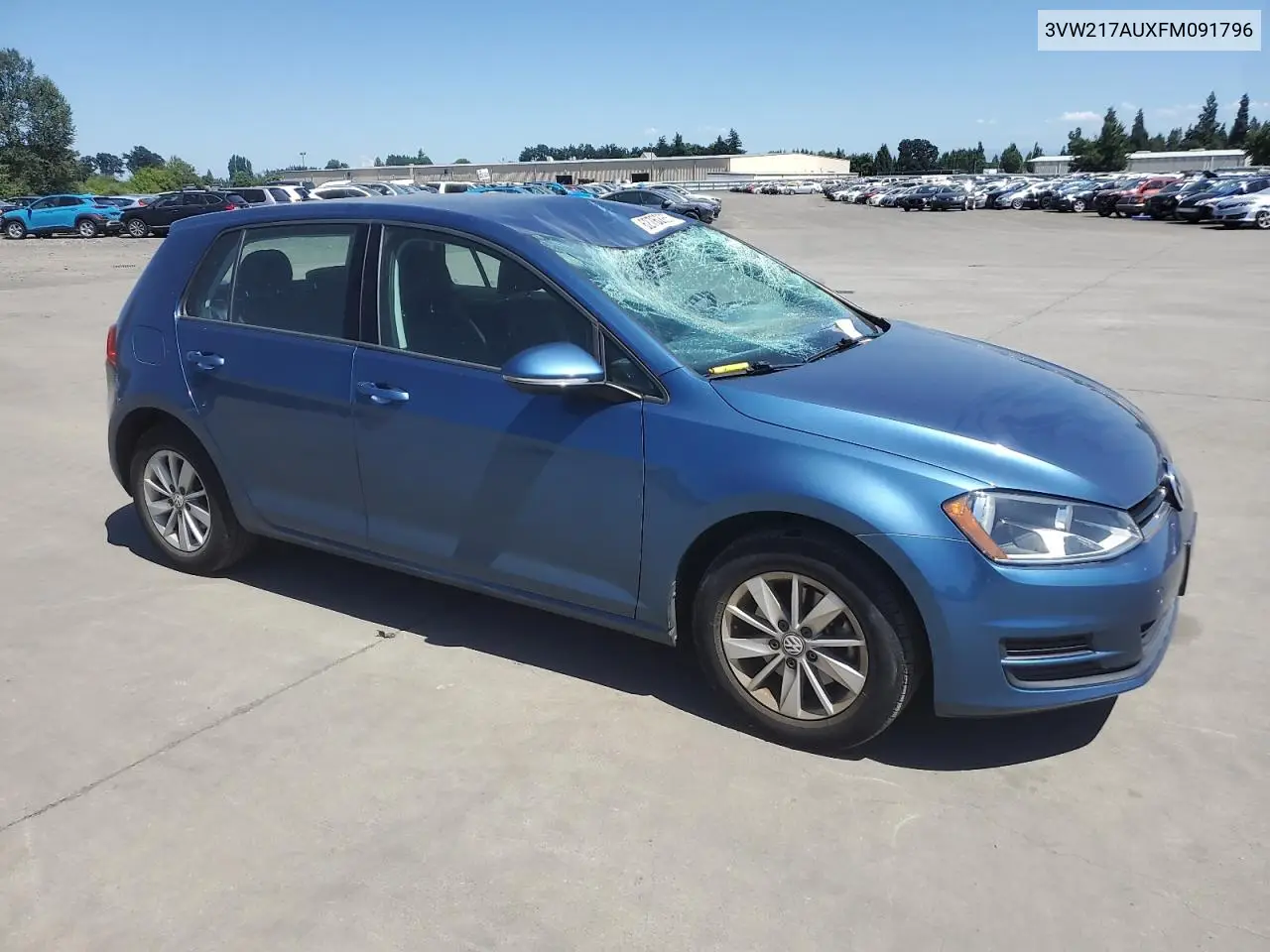 2015 Volkswagen Golf VIN: 3VW217AUXFM091796 Lot: 62762955