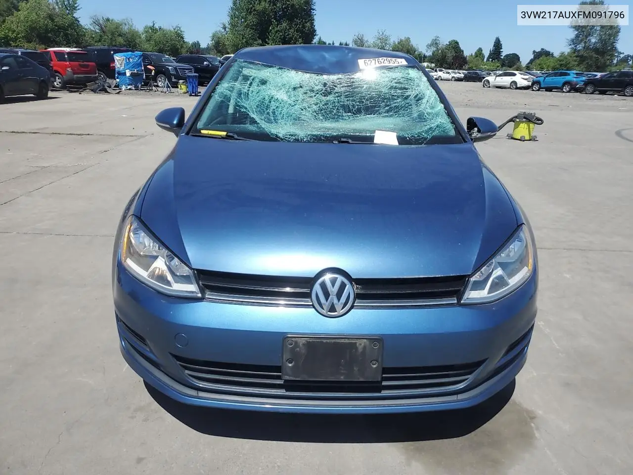 2015 Volkswagen Golf VIN: 3VW217AUXFM091796 Lot: 62762955