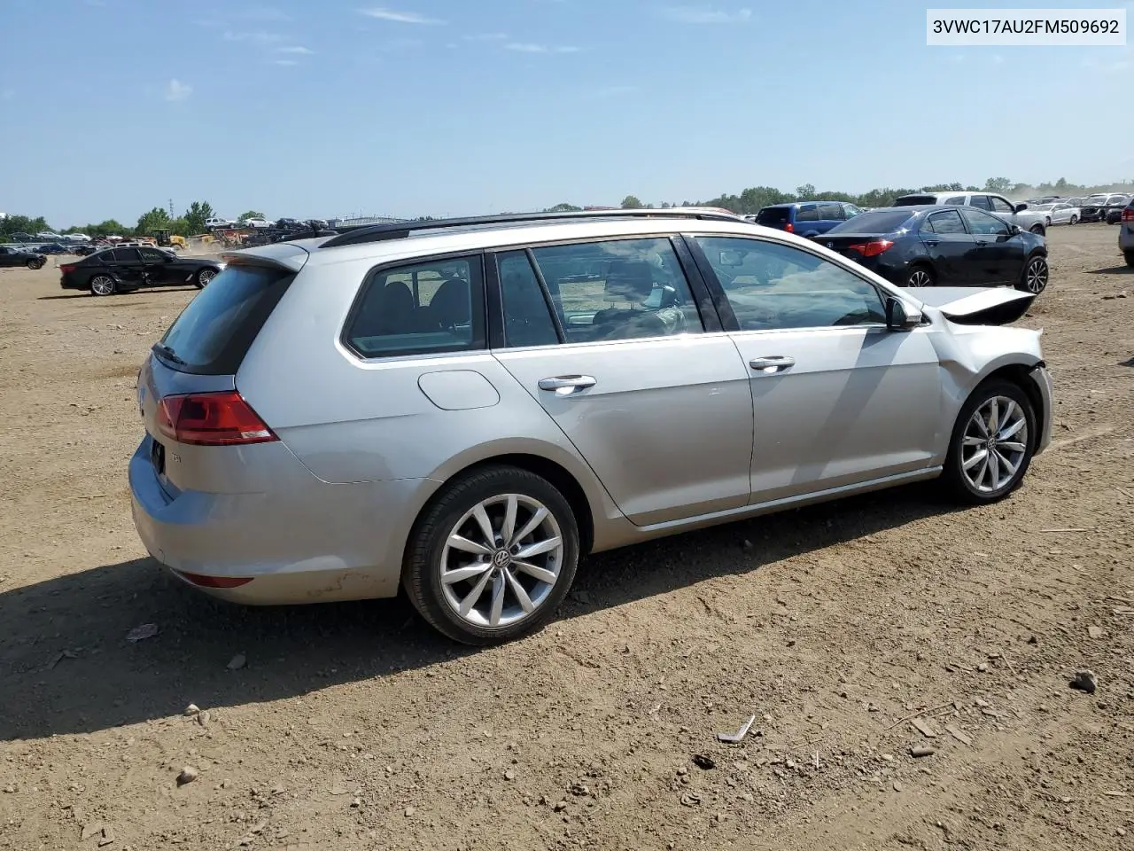 2015 Volkswagen Golf Sportwagen S VIN: 3VWC17AU2FM509692 Lot: 63017335