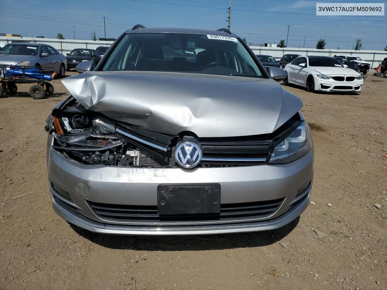 2015 Volkswagen Golf Sportwagen S VIN: 3VWC17AU2FM509692 Lot: 63017335