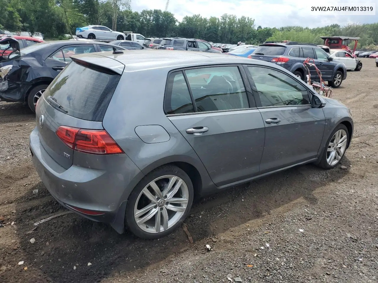 2015 Volkswagen Golf Tdi VIN: 3VW2A7AU4FM013319 Lot: 63163745