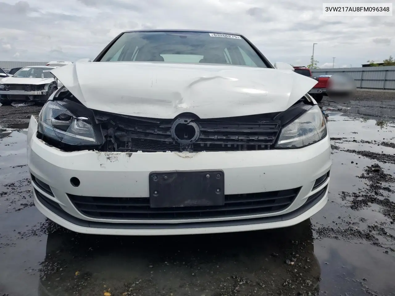 2015 Volkswagen Golf VIN: 3VW217AU8FM096348 Lot: 63266275