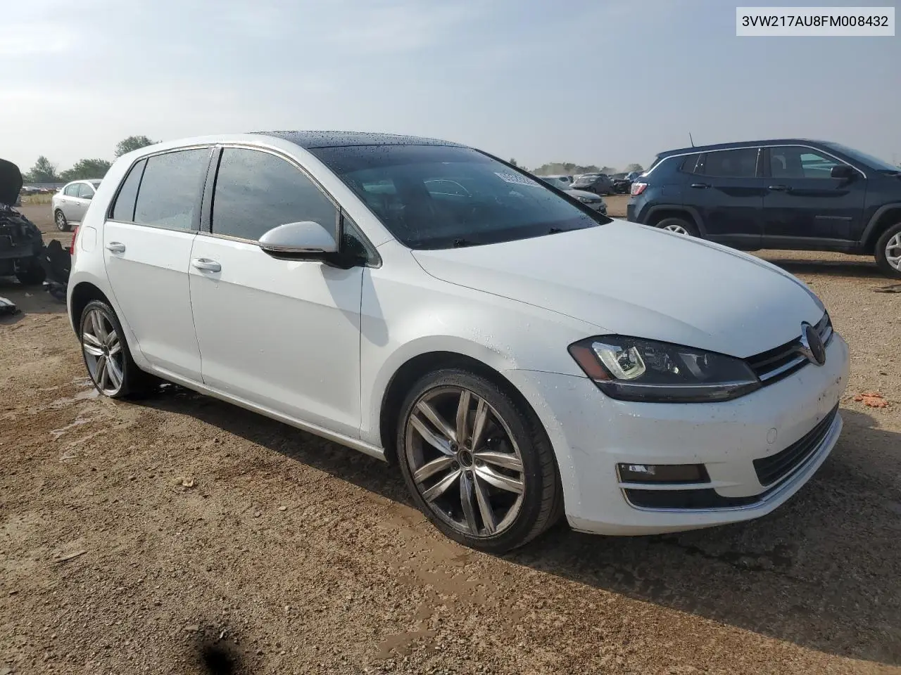 2015 Volkswagen Golf VIN: 3VW217AU8FM008432 Lot: 65526285