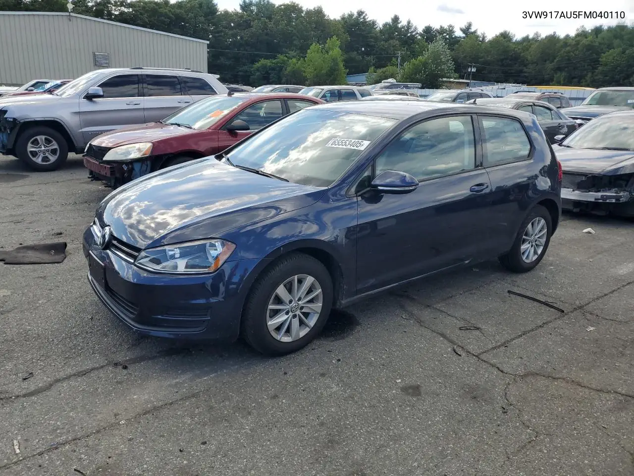 2015 Volkswagen Golf VIN: 3VW917AU5FM040110 Lot: 65553405