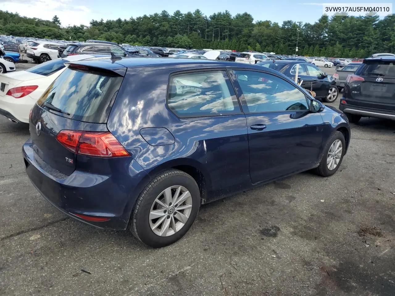 2015 Volkswagen Golf VIN: 3VW917AU5FM040110 Lot: 65553405