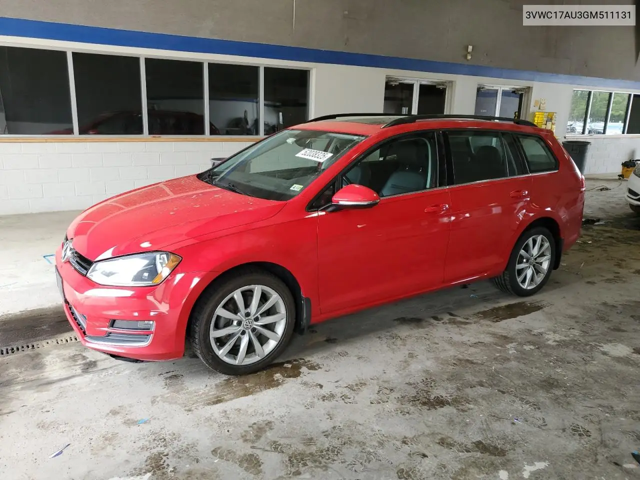 2016 Volkswagen Golf Sportwagen S VIN: 3VWC17AU3GM511131 Lot: 52038325