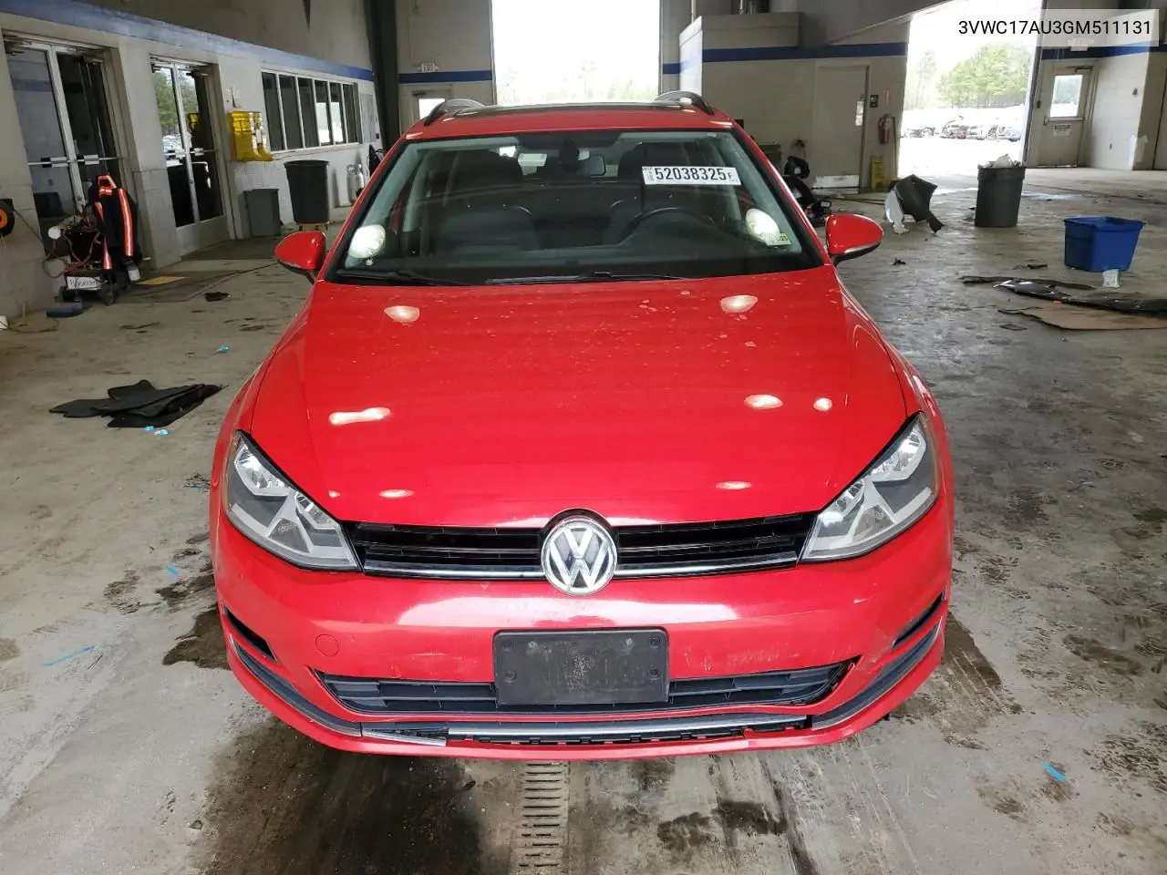 2016 Volkswagen Golf Sportwagen S VIN: 3VWC17AU3GM511131 Lot: 52038325