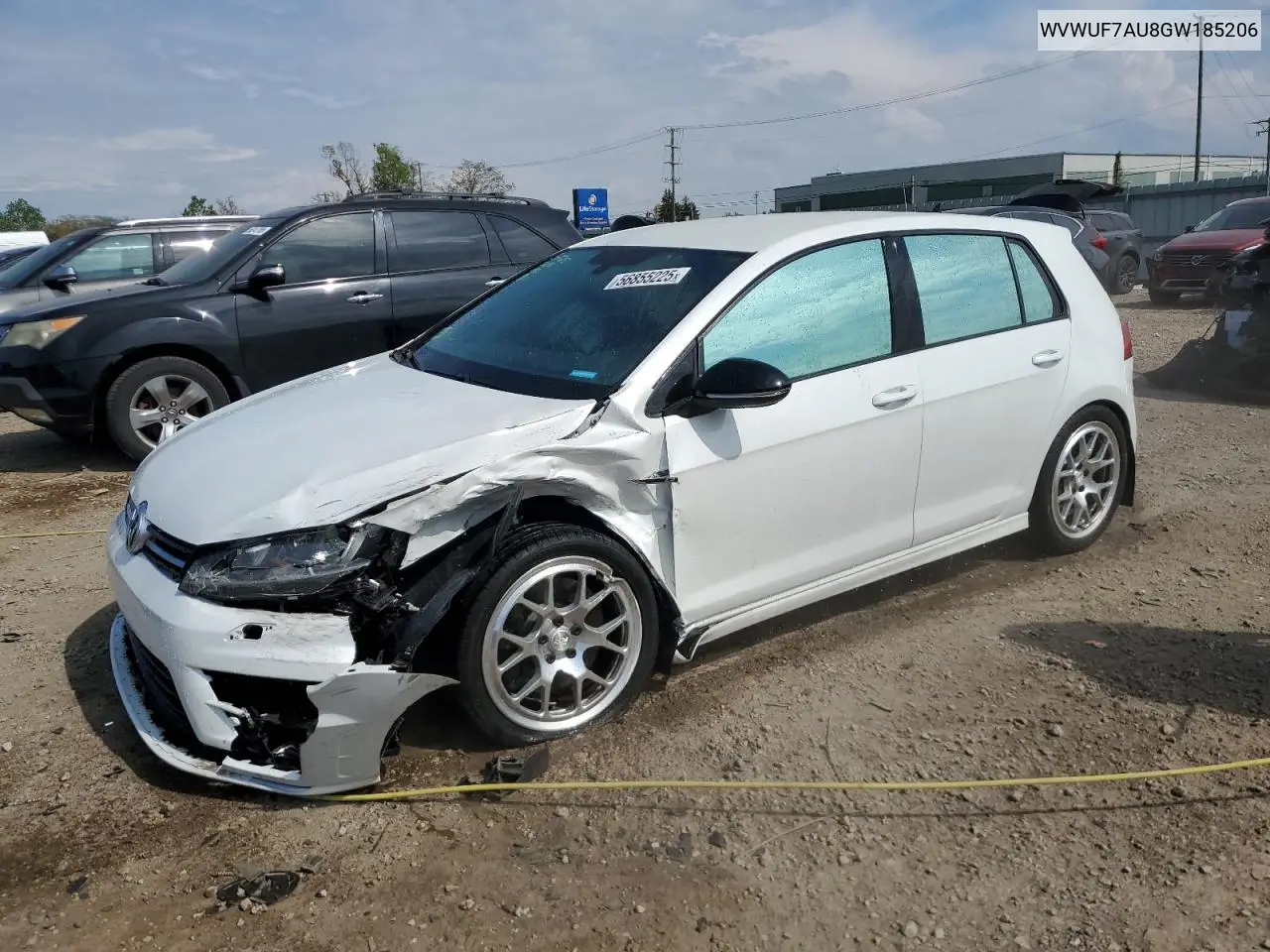 2016 Volkswagen Golf R VIN: WVWUF7AU8GW185206 Lot: 56855225