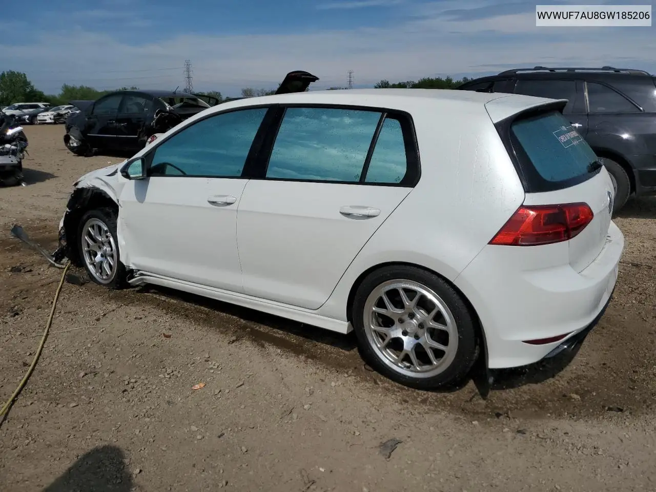 2016 Volkswagen Golf R VIN: WVWUF7AU8GW185206 Lot: 56855225