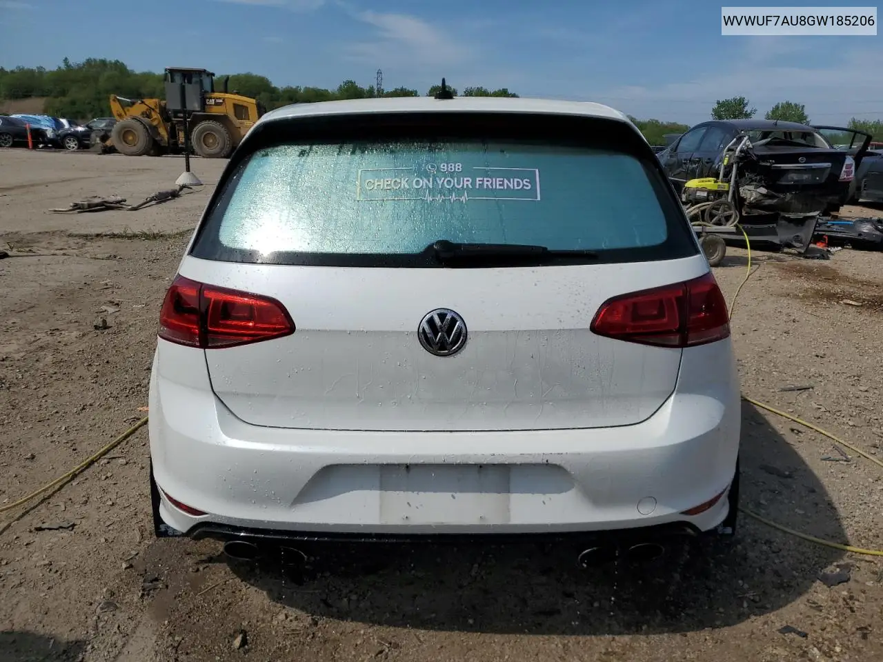 2016 Volkswagen Golf R VIN: WVWUF7AU8GW185206 Lot: 56855225