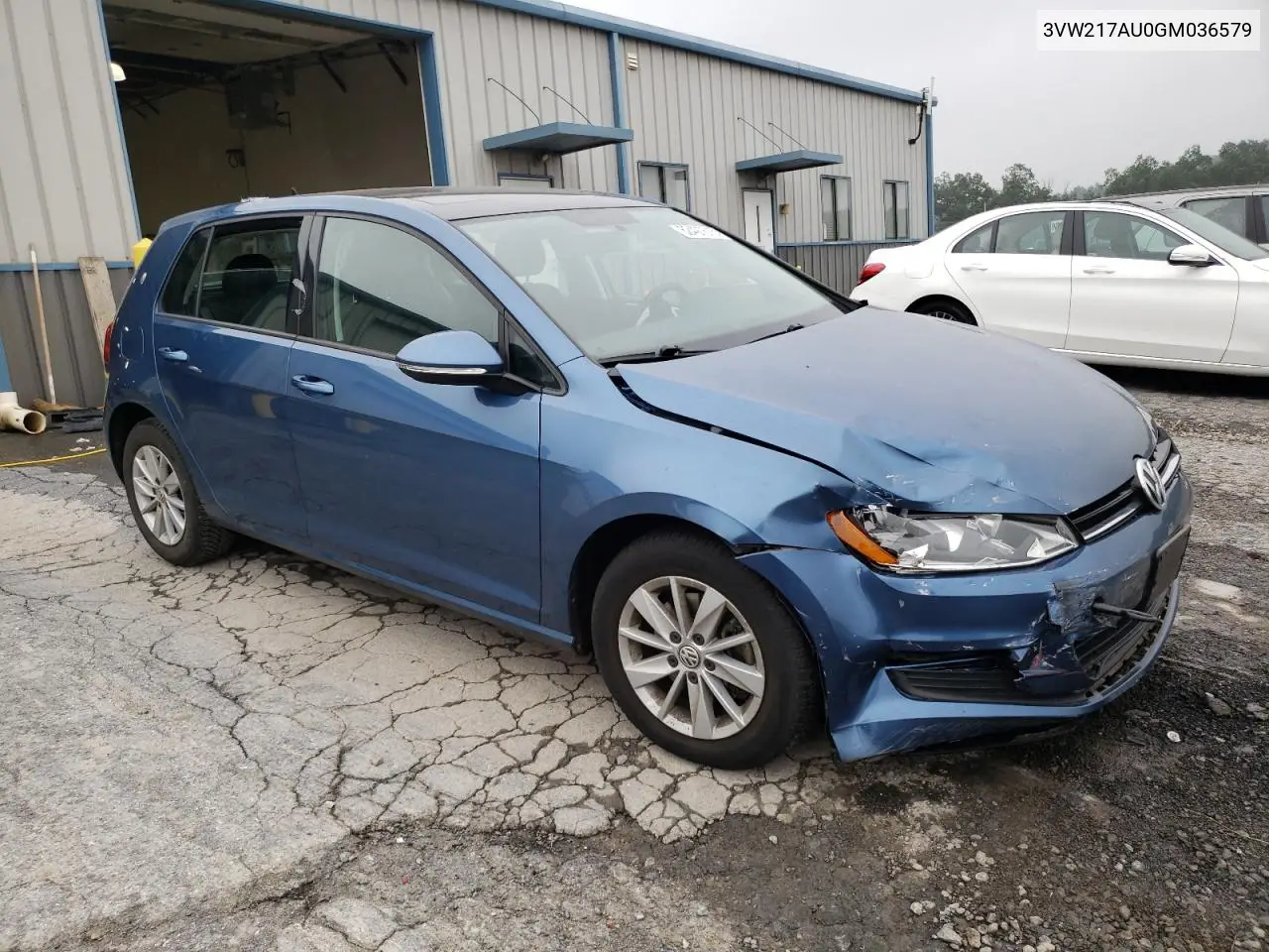 2016 Volkswagen Golf S/Se VIN: 3VW217AU0GM036579 Lot: 62497615