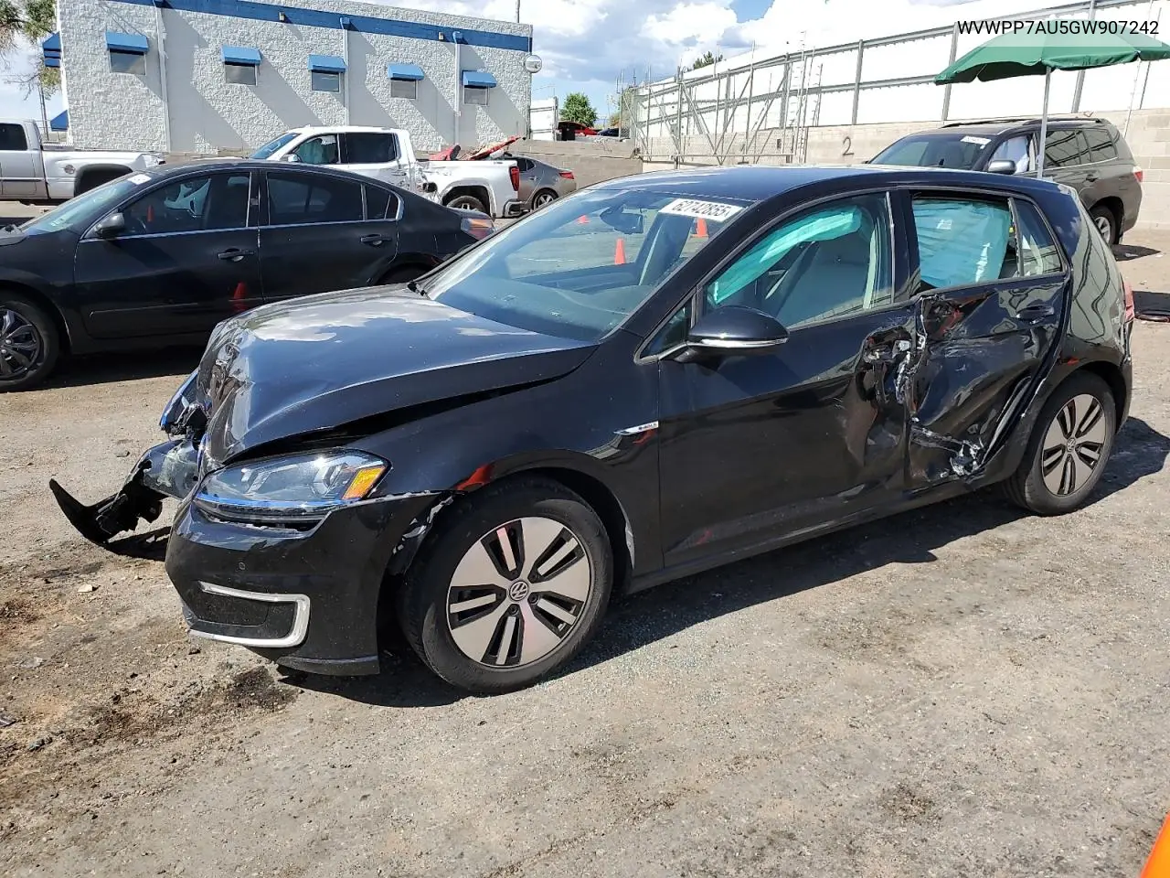 2016 Volkswagen E-Golf Sel Premium VIN: WVWPP7AU5GW907242 Lot: 62742855