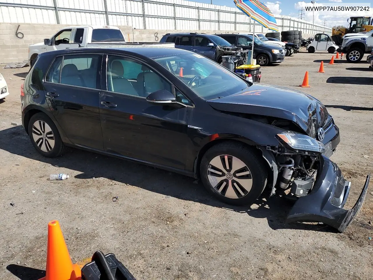 2016 Volkswagen E-Golf Sel Premium VIN: WVWPP7AU5GW907242 Lot: 62742855