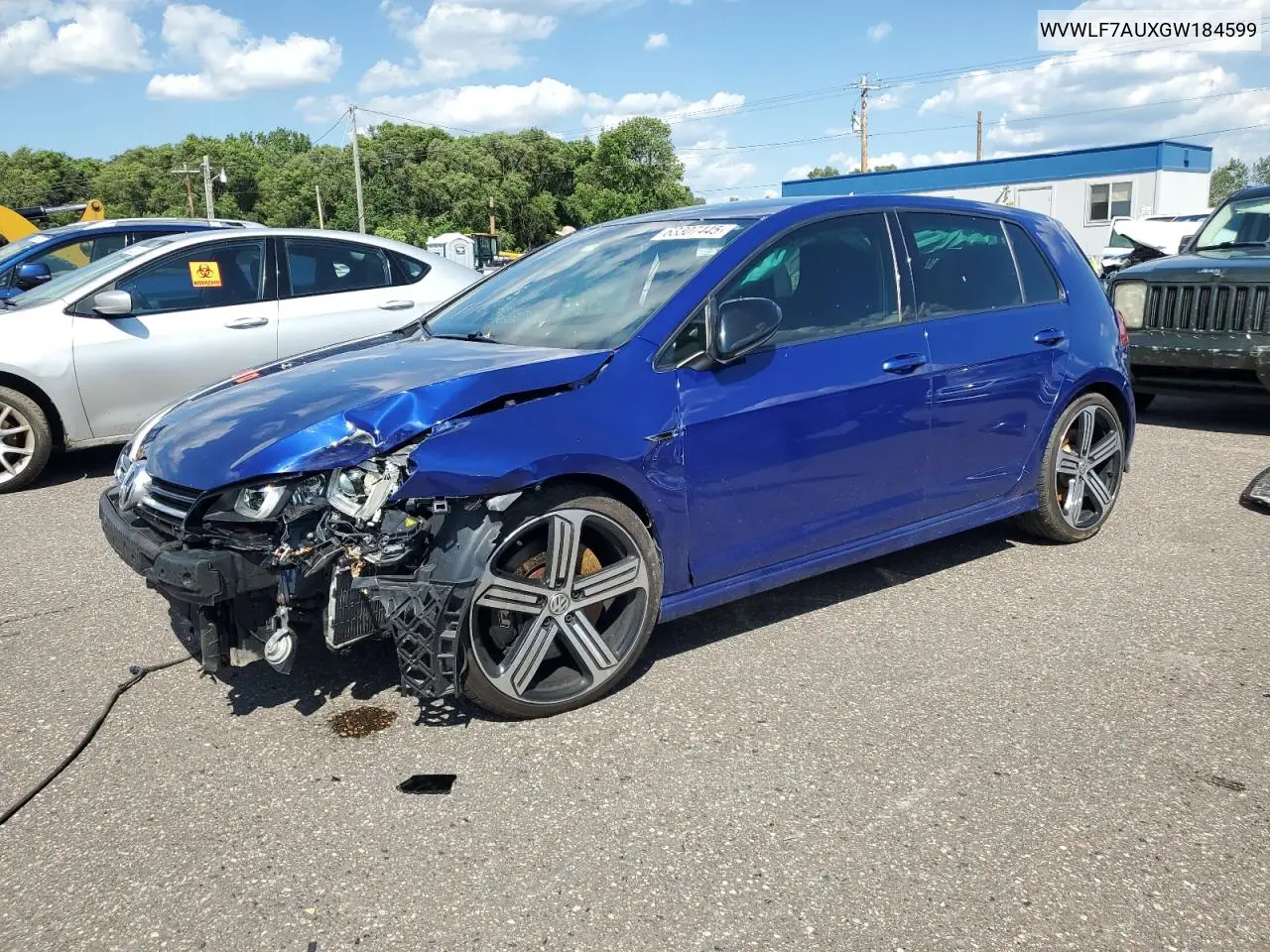 2016 Volkswagen Golf R VIN: WVWLF7AUXGW184599 Lot: 63307445