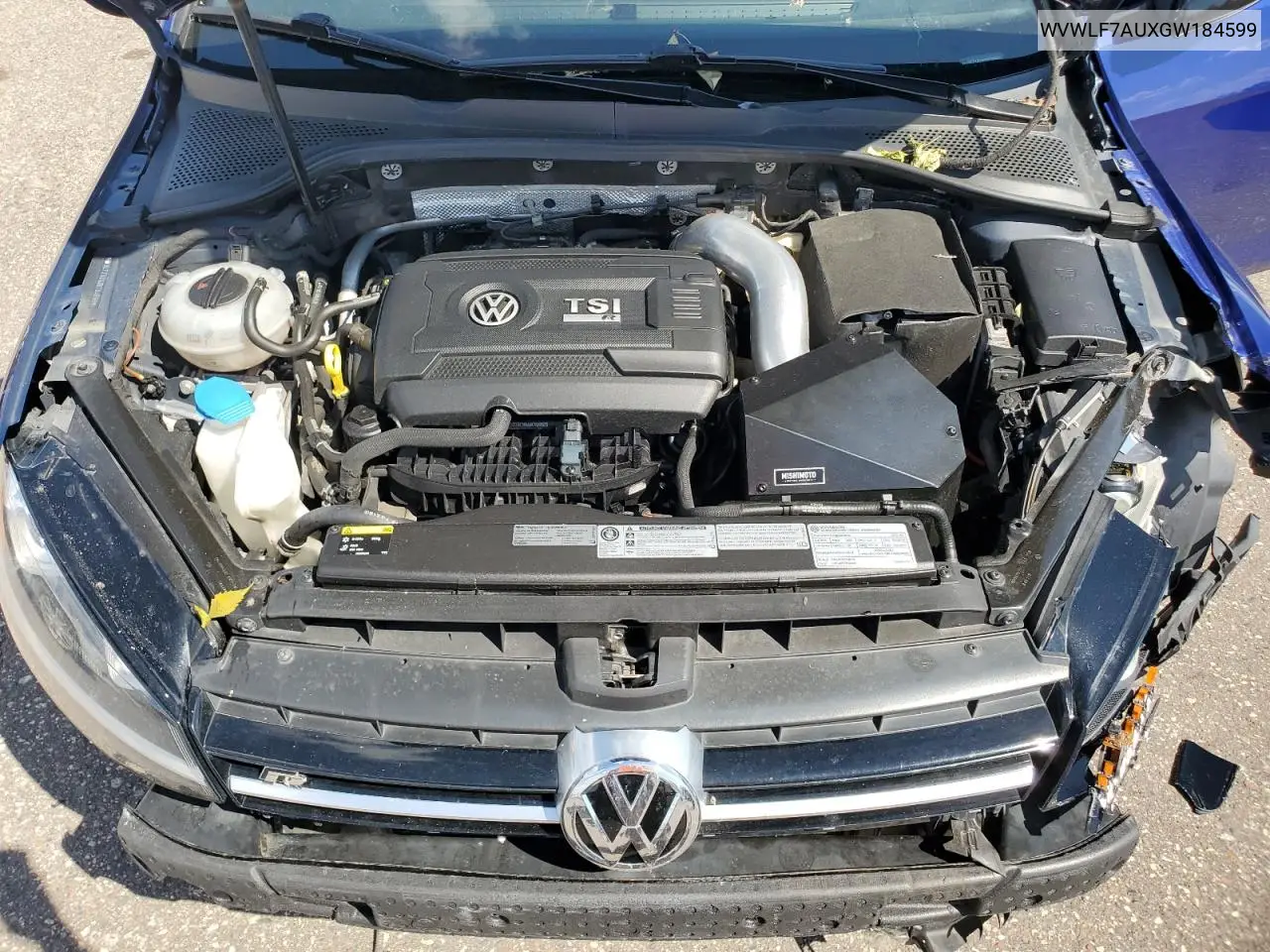 2016 Volkswagen Golf R VIN: WVWLF7AUXGW184599 Lot: 63307445