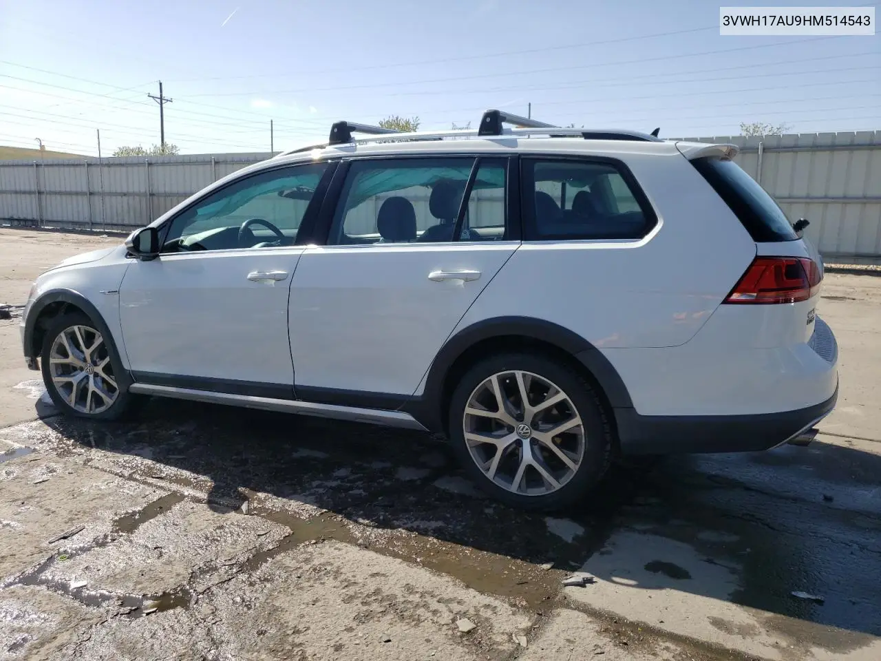 2017 Volkswagen Golf Alltrack S VIN: 3VWH17AU9HM514543 Lot: 52891975