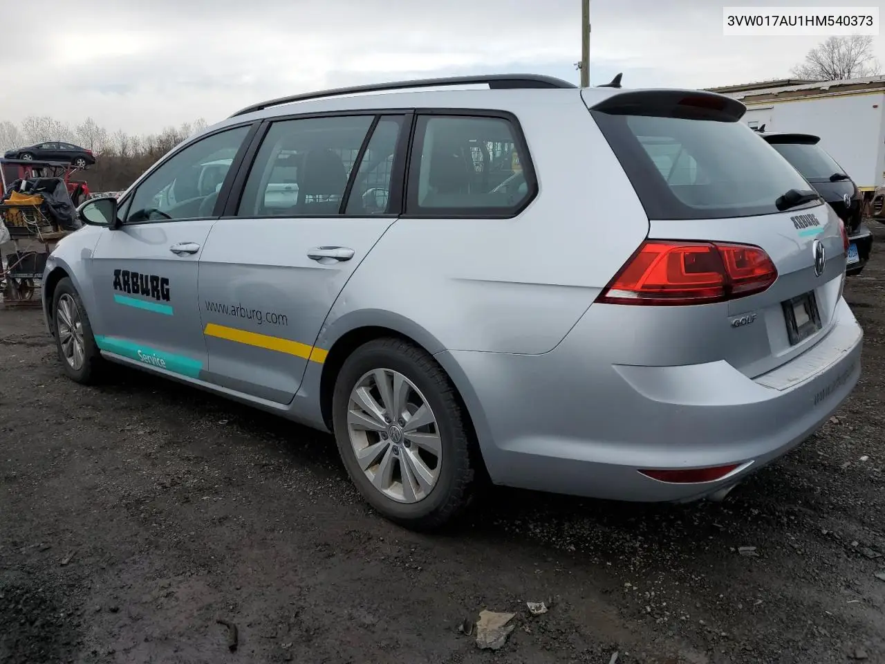 2017 Volkswagen Golf Sportwagen S VIN: 3VW017AU1HM540373 Lot: 53273265