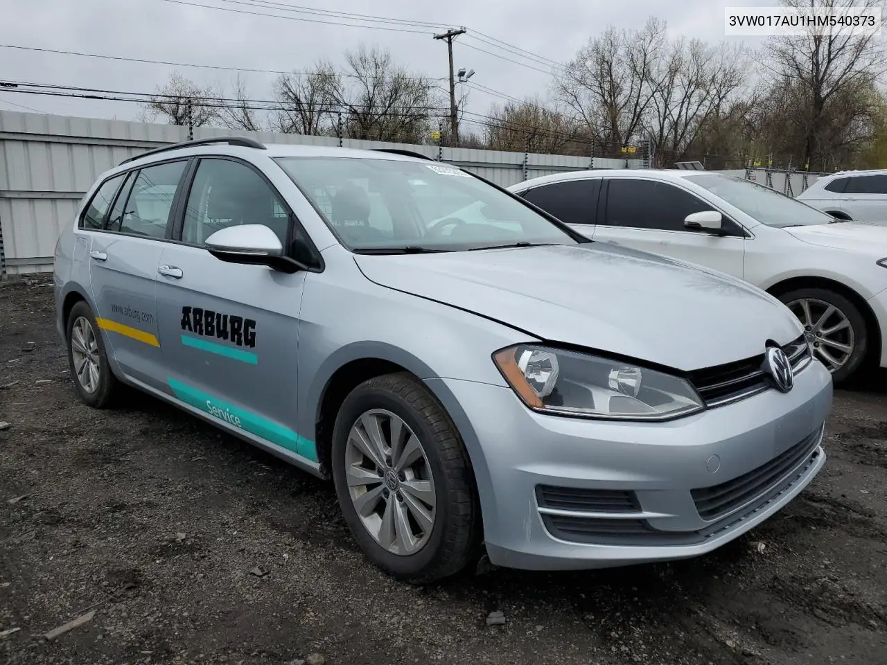 2017 Volkswagen Golf Sportwagen S VIN: 3VW017AU1HM540373 Lot: 53273265