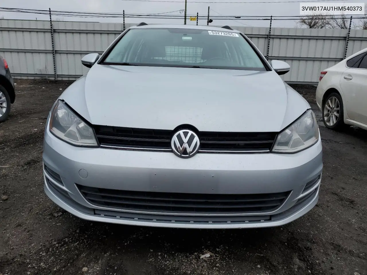 2017 Volkswagen Golf Sportwagen S VIN: 3VW017AU1HM540373 Lot: 53273265