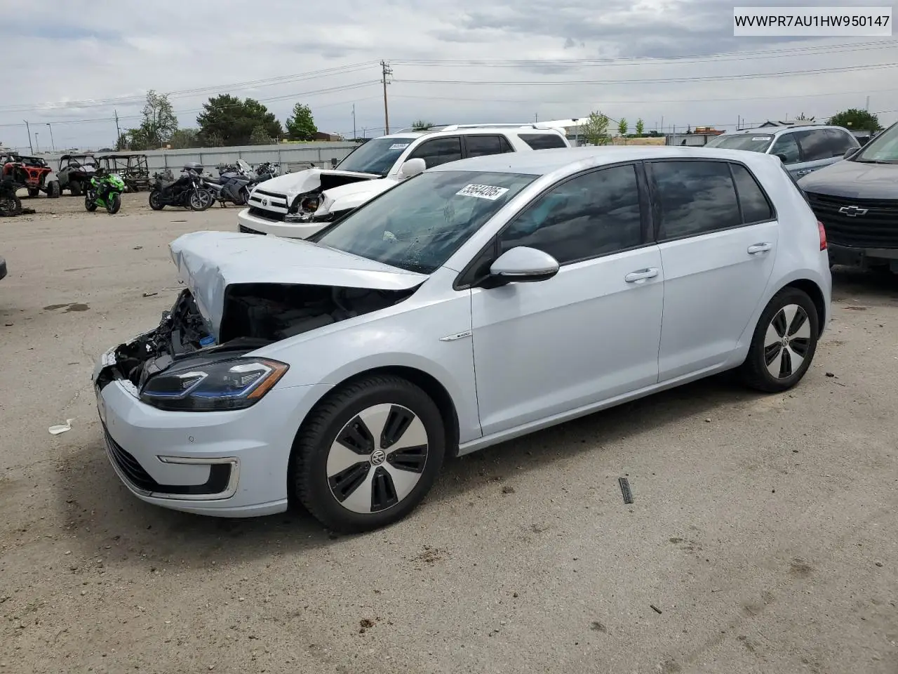 2017 Volkswagen E-Golf Sel Premium VIN: WVWPR7AU1HW950147 Lot: 55644205