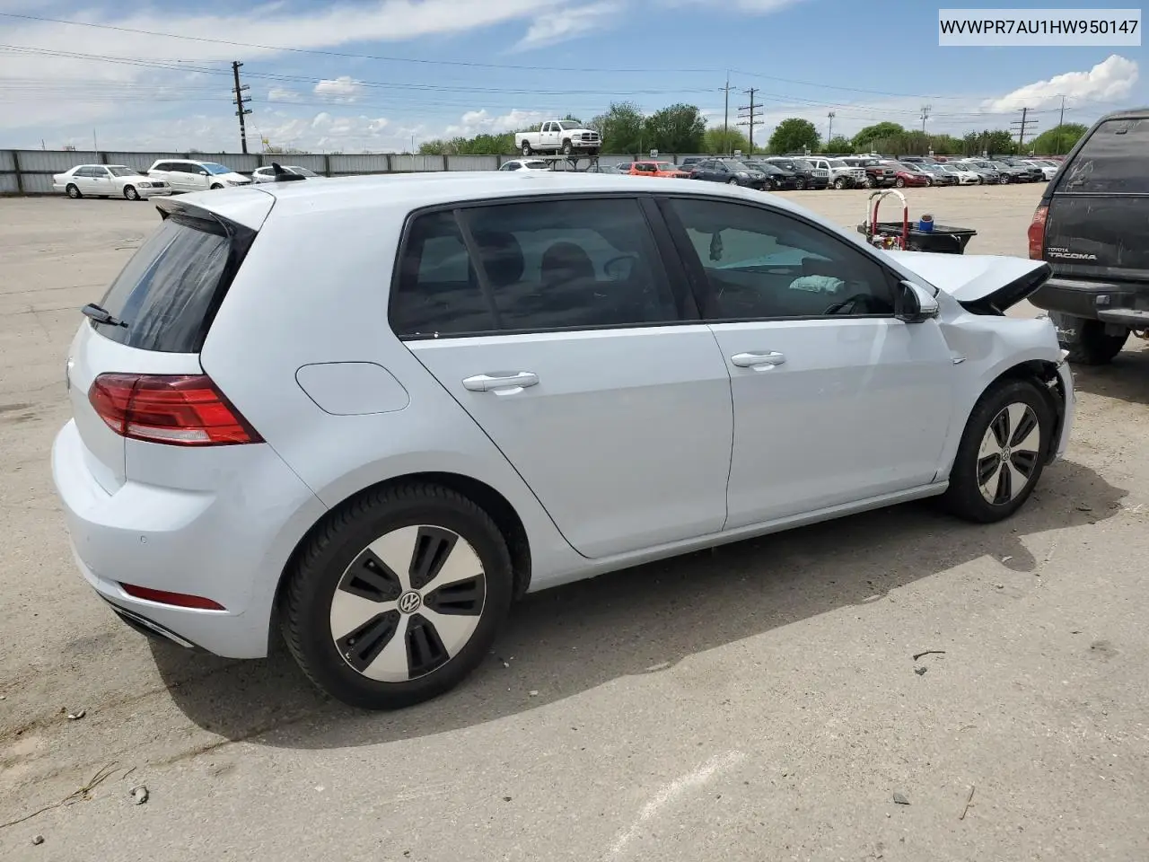 2017 Volkswagen E-Golf Sel Premium VIN: WVWPR7AU1HW950147 Lot: 55644205