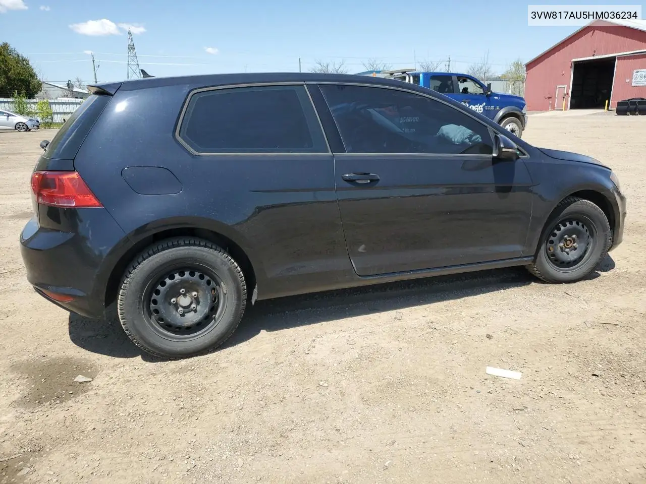 2017 Volkswagen Golf Trendline VIN: 3VW817AU5HM036234 Lot: 56300275